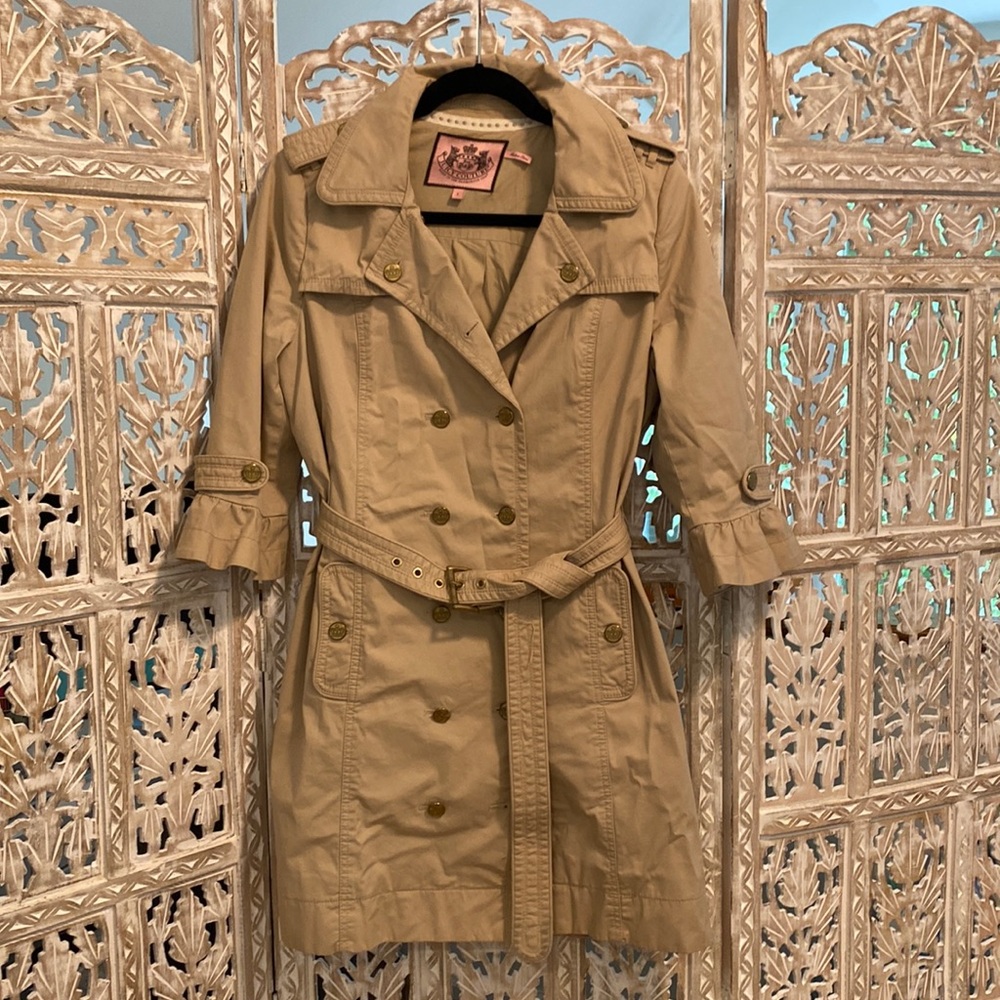 Juicy Couture Trench Coat size M/L circa 2007